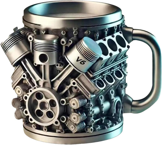 V6 Engine Mug