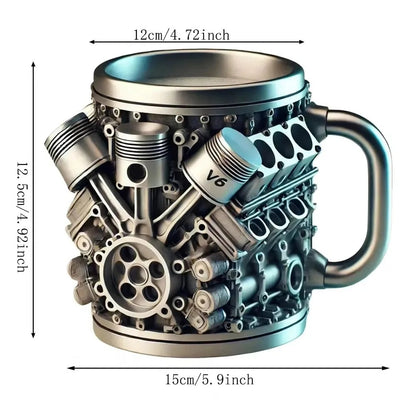 V6 Engine Mug