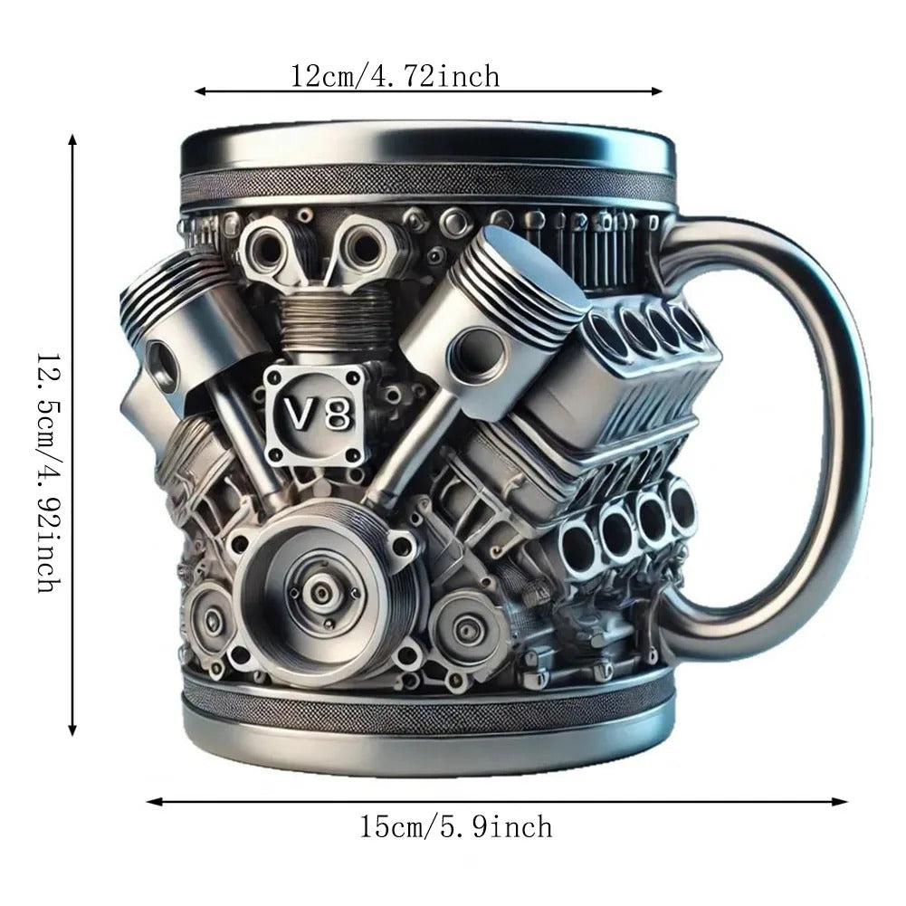 V8 Engine Mug